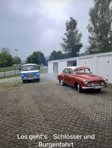 Start zur Schlösser- und Burgenrundfahrt 2022